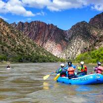 Students whitewater rafting