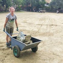 Construction and Renovation volunteers at work