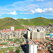 Landscape of Mongolia inner city