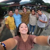 On our way to dinner!