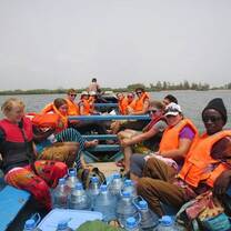 Traveling to the island of Niodior for our homestay experience