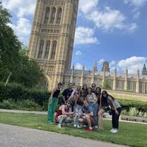 Classmates and I at Westminster!