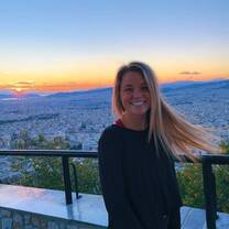 sunset over Athens 