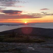 early morning hike to catch the incredible sunrise over bar harbor!