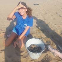 Me relocating turtle eggs 