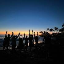 Last day beach yoga