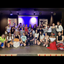 My group with the kids from Guadix after flamenco show