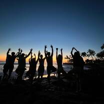 Bittersweet feelings as we spent our last night as a group together!