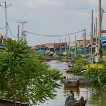 Floating village Tonle Sap lake