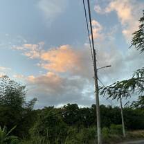 Sunset on the road