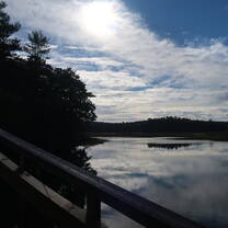The bridge on the way to class