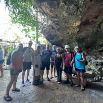 Green Grotto Cave Exploration excursion with the other volunteers