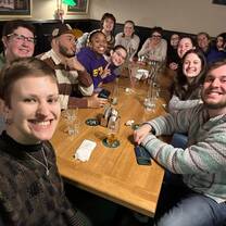 Dinner with my Czech Language professor after our midterm