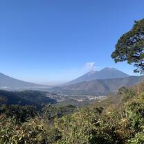 Antigua volcano erupting 