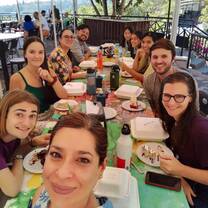 The AIFS group at a farewell lunch (that AIFS completely covered!)