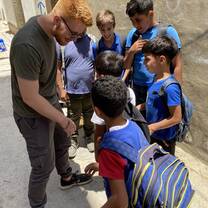 Meeting Children at Al Fawar Camp