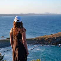 Taking in the views at Crescent Head