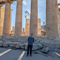 A picture of me in front of the Parthenon 