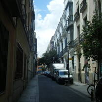 Street where I resided! Short walk from Grand Via!