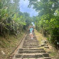 Hiking to the top at Jiufen