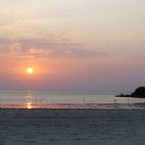 View from the beach on campus at KAUST