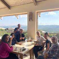 Game of cards with the professors in Ajloun 