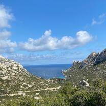 Hike coming back from a beach near Marseille