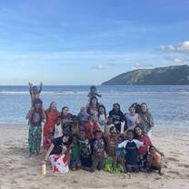 Us with the kids from our community