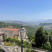 Looking down into the area