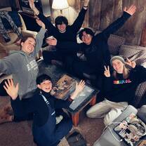 Conquering a puzzle during the Sugarloaf trip! (Wintering 2024)