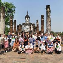 Traveling around Thailand before our school placements
