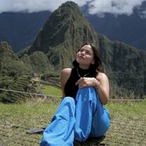 Soaking in Machu Picchu