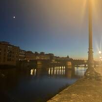 At Night by the Arno River