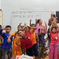 Me and my students 