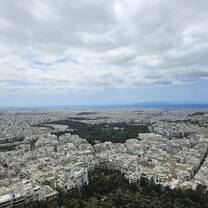 View of Athens from top of Lycabettus Hill