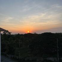 Sunset from our accommodation 