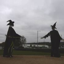'Let the Dance Begin' metal sculptures in Strabane, Northern Ireland
