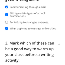 Quizzes are easy multiple choice questions 