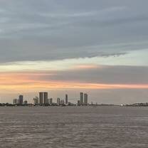 The Mekong at sunset!