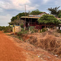 The road to AHHA school, Ou Chum, Cambodia