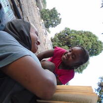 Reading a book 