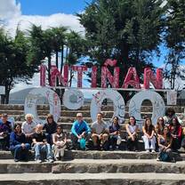This photo is when we went to the center of the world museum