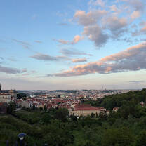 My dorm was right by one of my favorite parks in Prague and I took this during my last week so I can remember how beautiful everything was