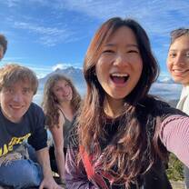 At the top of Cerro Llao Llao on one of our weekend trips