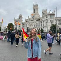 At a Spanish celebration parade in Madrid 