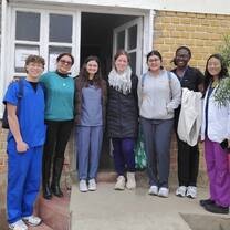 Group picture with medical director