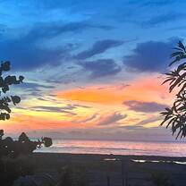 Sunset view from the Beach House