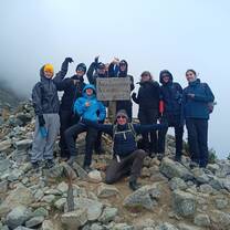 Highest point of Salkantay trek