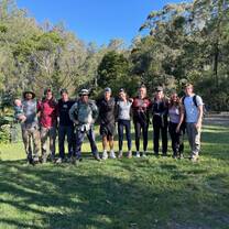 All of us with Tim near The Crossing