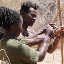Throwing arrows with the Hadzabe tribe